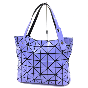 イッセイミケ バオバオ トートバッグ ユニセックス パープル ハンドバッグ ジップ開閉式 BAOBAO ISSEY MIYAKE