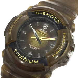 1円 カシオ 腕時計 G-SHOCK GIEZ GS-500BL Mojo hand ラウンド クォーツ メンズ 純正ベルト ブラウン CASIO