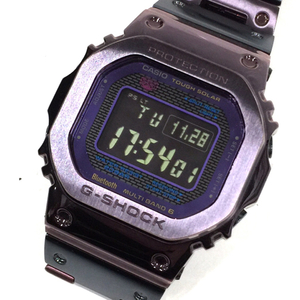 カシオ Gショック フルメタルスクエアモデル タフソーラー 腕時計 GMW-B5000PB-6JF 稼働品 Bluetooth対応 付属品あり