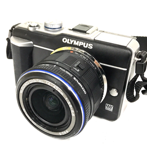 1円 OLYMPUS PEN E-PL1 M.ZUIKO DIGITAL 14-42mm 1:3.5-5.6 ミラーレス一眼 カメラ ブラック