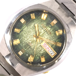 シチズン 腕時計 TUNING FORK 3701-370139Y HISONIC デイデイト カットガラス 音叉式 メンズ 純正ベルト QS122-55