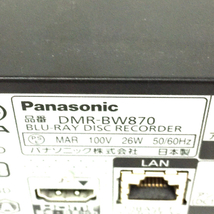 Panasonic DMR-BW870 ブルーレイディスク BD レコーダー 2009年製_画像4