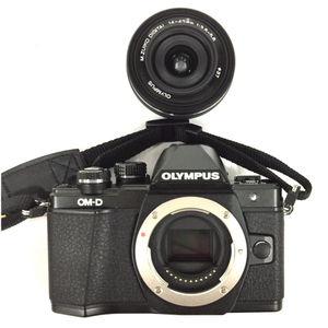 OLYMPUS OM-D E-M10 M.ZUIKO DIGITAL 14-42mm 1:3.5-5.6 ミラーレス一眼 カメラ ブラック QR122-175