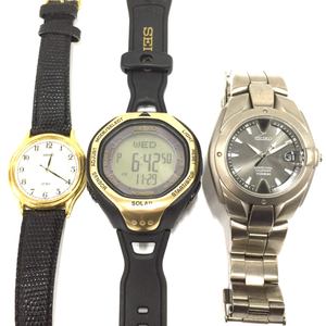 セイコー 腕時計 S822-00A0 Mt.Fuji World Heritage Limited Edition ソーラー 他 8F32-0040 等 計3点 QS122-49