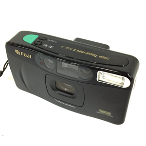 1円 FUJI CARDIA TRAVEL mini II DUAL-P コンパクトフィルムカメラ 通電確認済み