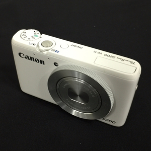 1円 Canon PowerShot S200 PC2033 5.2-26.0mm 1:2.0-5.9 コンパクトデジタルカメラ ホワイト