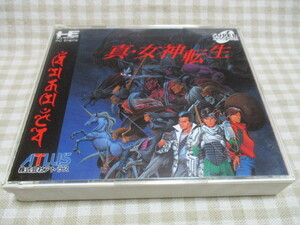 PCE　真・女神転生　ケースと説明書のみ　ソフト無し