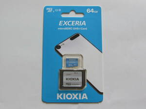 ★送料無料　新品未開封★キオクシア(旧東芝メモリー） KIOXIA EXCERIA 64GB microSDXC/マイクロSDカード★日本製/輸出パッケージ
