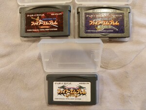 GBA[ Fire Emblem . seal. .|. fire. .|... light stone ]3 pcs set soft only 