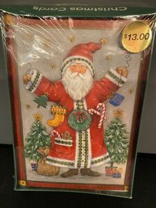 クリスマスカード　レターセット　クリスマス　18枚入り　サンタ　アメリカ　 クリスマスツリー