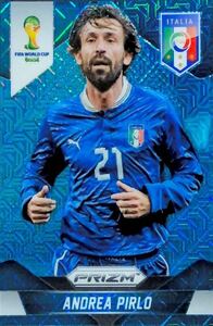 PANINI WORLD CUP BRASIL PRIZM NO.128 Andrea Pirlo NSCC Blue Pulsar Limited 55 Card