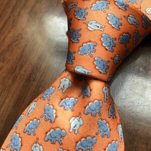 JIM THOMPSON Jim Thompson necktie orange print pattern 