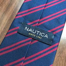 NAUTICA ノーティカ ネクタイ ネイビー ストライプ_画像7