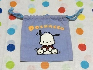 ネコポス■ ポチャッコ ミニ巾着 サンリオ 当時品 レトロ ねずみ