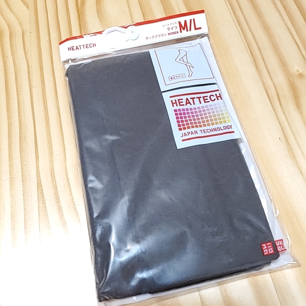 2016 UNIQLO ユニクロ HEATTECH タイツ M/L 着圧サポート ダークブラウン 保湿 保温 発熱