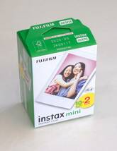 送料無料 富士フイルム チェキフィルム instax mini film 2本パック（20枚） 期限2025年9月 _画像1