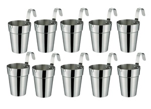 * stainless steel sake tongue po one . for 10 piece stainless steel 18-8 made therefore rust . strongly robust . long-lasting made in Japan new goods 