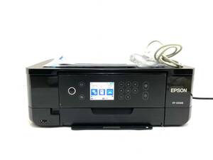 □【通電のみ確認済】EPSON/エプソン EP-810AB/C491S カラリオ 2017年製 プリンター インクジェット複合機 ブラック/黒 Colorio (39556IT1)