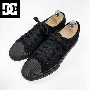 美品◎DC SHOES 26.5cm US 8.5 オール ブラック 黒 スエード MANUAL マニュアル スケートボード シューズ 靴 スケシュー 