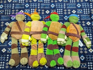 新品★ぬいぐるみ　MutantNinja Turtles　ミュータント・ニンジャ・タートルズ　忍者 　レオナルド　ラファエロ　ドナテロ　ミケランジェロ