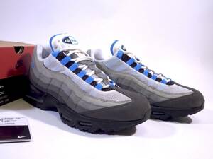 本物/2018年 NIKE AIR MAX95 即完売 CRYSTAL BLUE/オリジナル改良型ブルーグラデ×イエローグラデ US10/28cm 美品 エアマックス95 OG