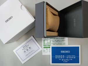 SEIKO スピリット 腕時計の純正ボックスと 7B27用のトリセツ 説明書 個体番号等記名あり保証書