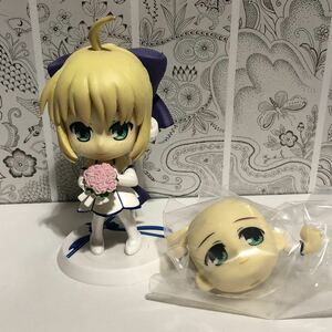 Fate stay night きゅんキャラ＋かすたむ＋ フィギュア TYPE-MOON 10th Anniversary セイバー アルトリア 白