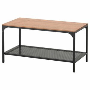 値下げ IKEA イケア FJLLBO フィエルボ コーヒーテーブル カフェテーブル ブラック 90x46cm ローテーブル センターテーブル ¥11,990
