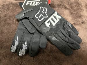 残り１点　L【最安値】白×黒FOX RACING フォックス グローブ手袋 バイク モトクロス オフロード MX 防護手袋 防風 レーシング MTB春 夏 秋