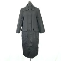 90s-00s/Made in Japan☆スーツにも合う♪ステンカラーロングコート【women’s size -M-L/黒/black】Coats/Jackets/Jumpers◇zBH290_画像2