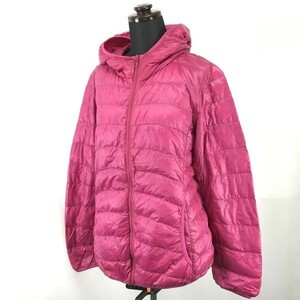 収納袋付き☆ユニクロ/UNIQLO☆ウルトラライトダウンジャケット【レディースL/ピンク/pink】Coats/Jackets/Jumpers◇cBH261