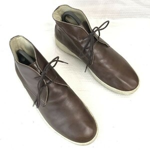 日本製★PREMIUM ROOS/Kanga ROOS/カンガルーズ★本革/チャッカ/ショートブーツ【40/25.0/茶/BROWN】limited to Japan/Shoes◆bWB101-1