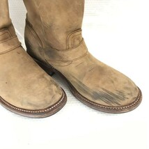 本場メキシコ製☆メスカルロ/mezcalero☆本革/ウエスタン/エンジニアブーツ【39/24.5/茶/BROWN】Shoes◇cWB102-1_画像10