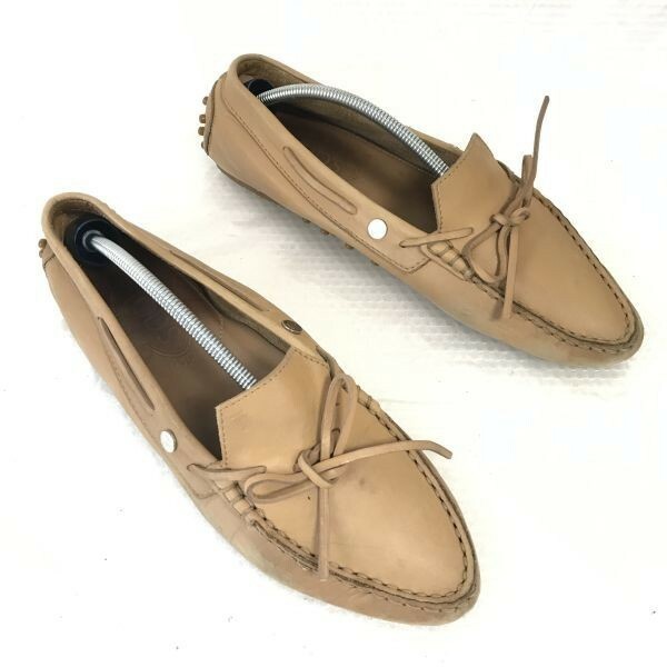 イタリア製☆トッズ/TOD'S☆本革/ドライビングシューズ【38.5/24.0-24.5/茶/BROWN】Shoes◇cF-144