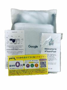 【新品未開封】Google pixel 購入特典ポーチ＆ピンバッジ他　Googleストア限定