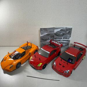 b*★中古品　1/10電動RC 4WDレーシングカー ニッサン フェアレディZ レースカー エンツォ フェラーリ TT-01ジャーシ 他 3台セット★