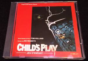 チャイルド・プレイ　サントラCD★ジョー・レンゼッティ Child's Play Joe Renzetti チャッキー 1989年輸入初盤　廃盤