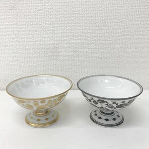 refle● 酒器？　酒杯？　酒盃 ？　和食器　脚付き　2客　ペア