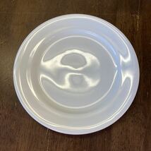 Bone China YAMAKA JAPAN 山加商店 ヤマカ 業務用食器 白磁 無地 洋食 リムデザート皿 Φ20.0cm 20枚セット 中古4_画像2