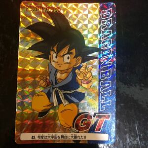 ドラゴンボールGT カードダス アマダ 43 孫悟空　厚紙