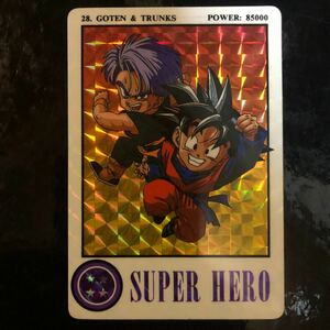 ドラゴンボールカードダス SUPERHEROカード 当時物　No.28 海外ADALI 美品