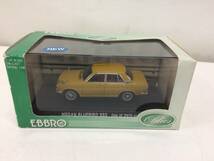 D-③【EBBRO】NISSAN BLUEBIRD SSS One of 2976 pcs BROWN エブロ 日産ブルーバード ブラウン【1/43scale】_画像1