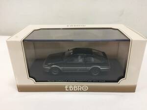 E-②【EBBRO】TOYOTA COROLLA LEVIN 1600GTV with alloy wheel BLACK/SILVER エブロ カローラ ミニカー 車 模型【1/43scale】