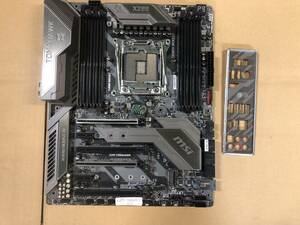 ★中古品 BIOS確認MSI X299 TOMAHAWK マザーボード IOパネル付属 ★