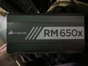 ★美品 CORSAIR RM650X 650W ATX電源ユニット フルプラグイン 動作確認済み ケーブル付★