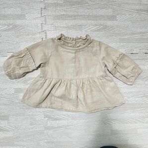 60-70cm 韓国子供服風　ベビー服 ベージュ セパレート 女の子 フリル