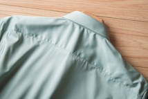 P287-2XL 新品DCKMANY■シルク混 長袖シャツ メンズ ノーアイロン 形態安定 ドレスシャツ ワイシャツ 無地 ビジネス シャツ/ライトグリーン_画像8