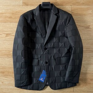 D0903-M 新品 テーラードジャケット メンズ 中綿 スーツジャケット 秋冬 軽量 防寒 紳士 ダウンコットン ジャケット アウター ブラック