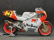 1/12 ハセガワ 88 Marlboro YAMAHA YZR500 #3 塗装済完成品_画像3