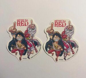 ワンピース フィルムレッド ムビチケ購入特典　ステッカー　未使用新品　映画　劇場版　ONE PIECE FILM RED 